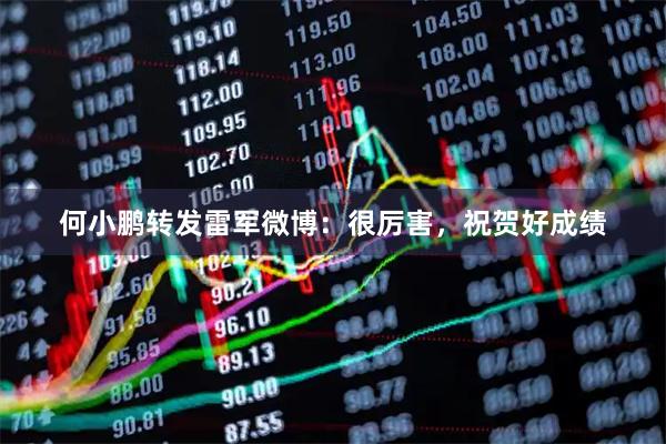 何小鹏转发雷军微博：很厉害，祝贺好成绩