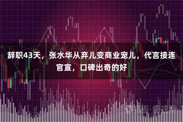 辞职43天，张水华从弃儿变商业宠儿，代言接连官宣，口碑出奇的好